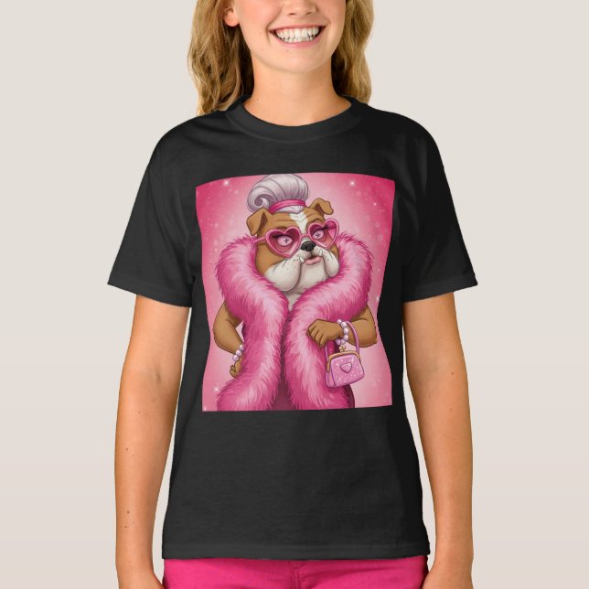 Lady in Pink von Natasha Us T-Shirt (Vorderseite)