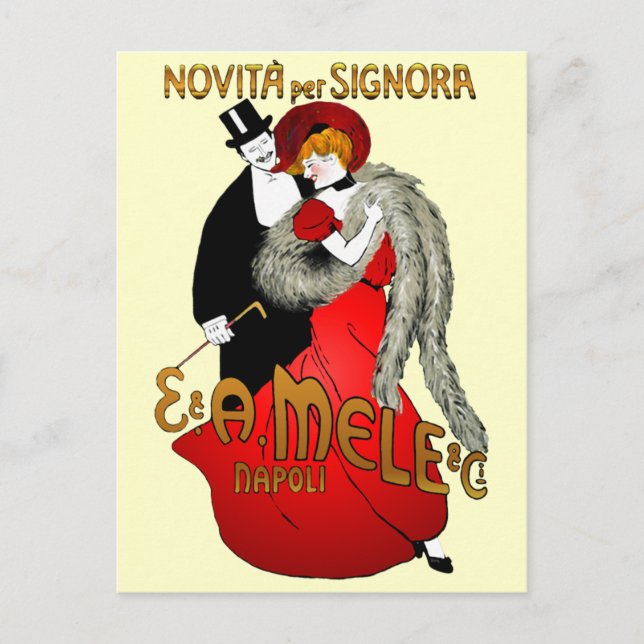 Lady in Red Postcard Postkarte (Vorderseite)