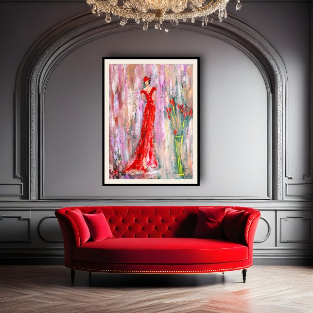 Lady in Red Poster (Von Creator hochgeladen)