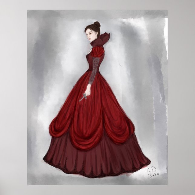 Lady in Red Poster größer (Vorne)