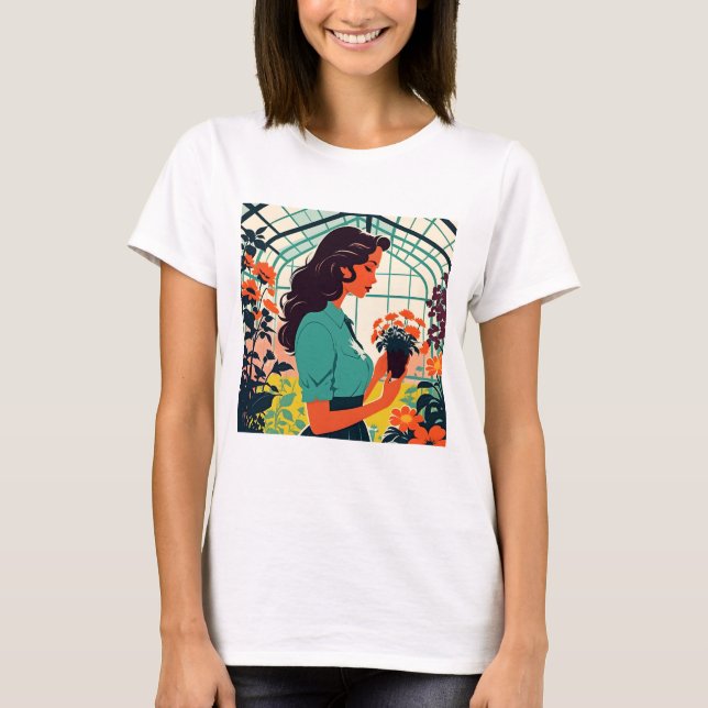 Lady in the Greenhouse T-Shirt (Vorderseite)