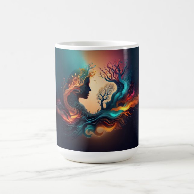 Lady in the Tree Kaffeetasse (Mittel)