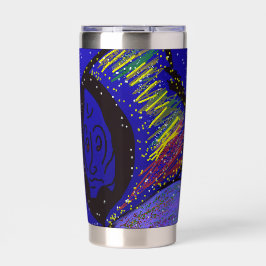 Lady in Wintertime Thermobecher