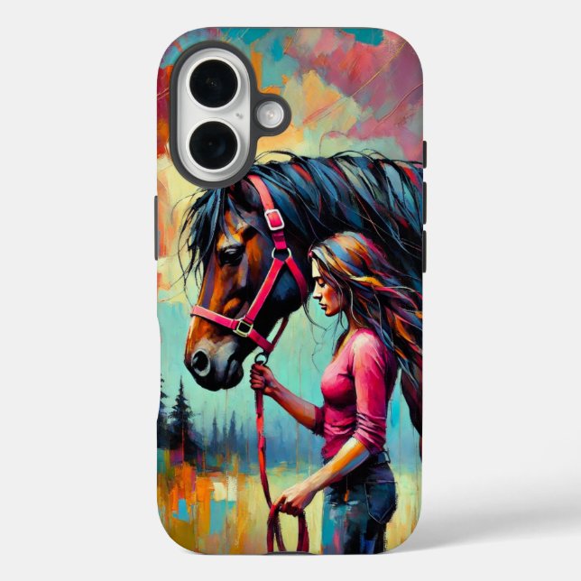 Lady iPhone 16 Coque robuste (Verso)