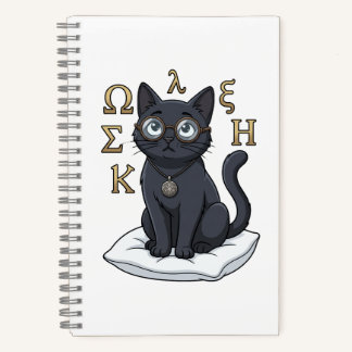 Lady Justice Black Cat Law School Journal Notizbuch