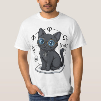Lady Justice Black Cat Philosophie & Recht T-Shirt