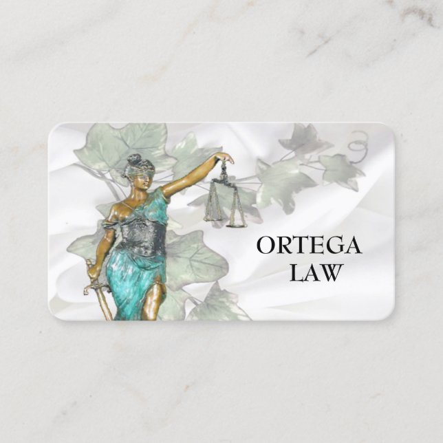 Lady Justice Template Visitenkarte (Vorderseite)