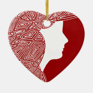 Lady Keramikornament