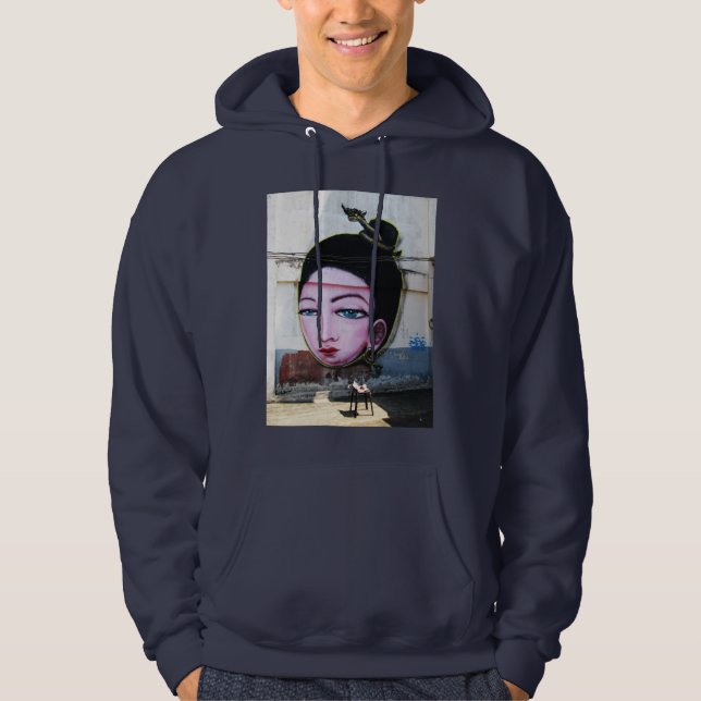 Lady Lao Graffiti Street Art Hoodie (Vorderseite)