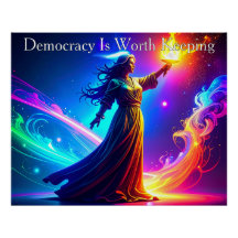 Lady Liberty Demokratie ist es wert, bewahrt zu we