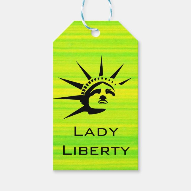 Lady Liberty Geschenkanhänger (Vorderseite)