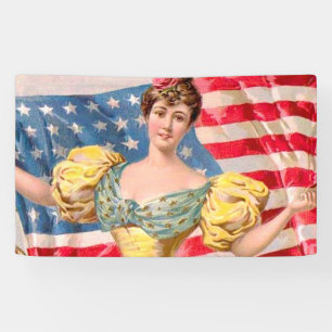 Lady Liberty Independence Banner