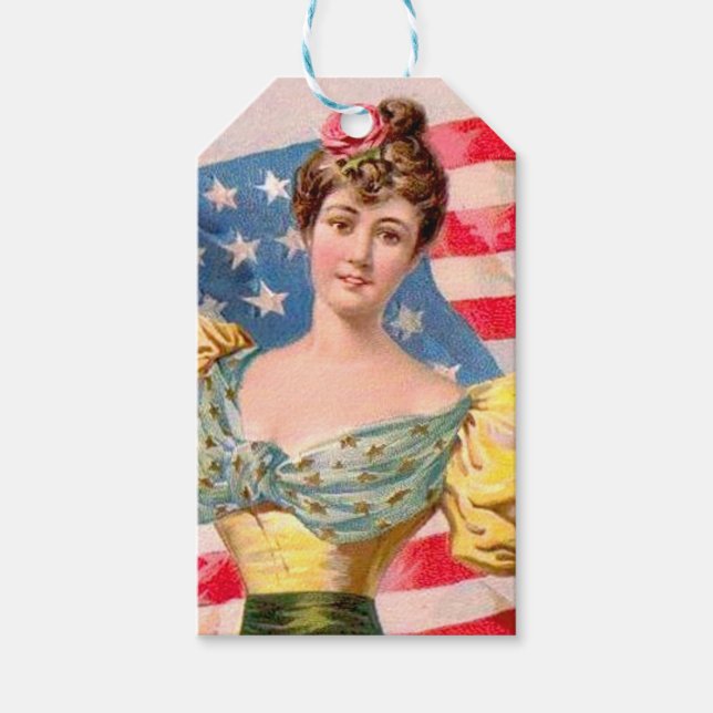 Lady Liberty Independence Geschenkanhänger (Vorderseite)