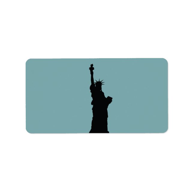 Lady Liberty Labels Adressaufkleber (Vorne)