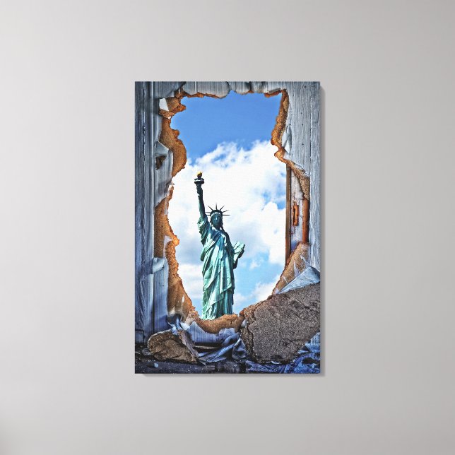 Lady Liberty Leinwanddruck (Vorderseite)