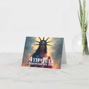 Lady Liberty neu interpretiert – Ein neues Gesicht Karte
