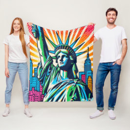 LADY LIBERTY-NYC GROOVE 2 FLEECEDECKE
