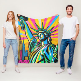 LADY LIBERTY-NYC GROOVE 3 FLEECEDECKE