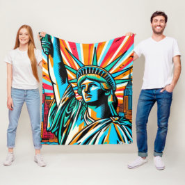 LADY LIBERTY-NYC GROOVE 4 FLEECEDECKE