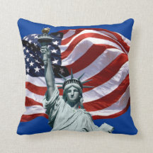 Lady Liberty, Old Glory Throw Kissen