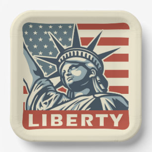 Lady Liberty Pappteller