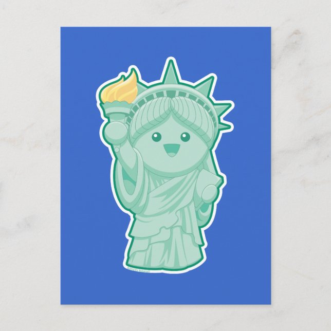 Lady Liberty Postkarte (Vorderseite)