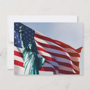 Lady Liberty Postkarte