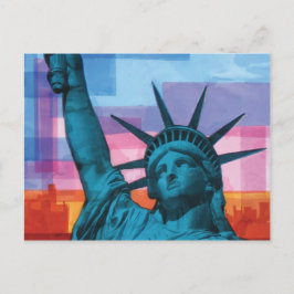 Lady Liberty Postkarte