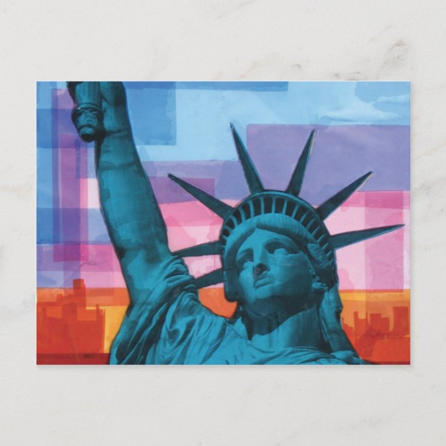 Lady Liberty Postkarte (Vorderseite)