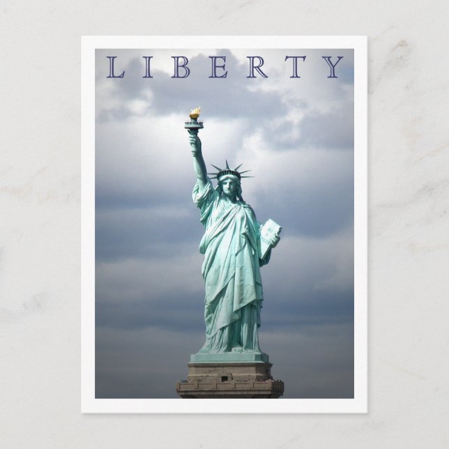 Lady Liberty Postkarte (Vorderseite)