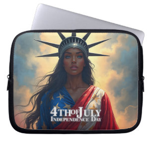 Lady Liberty Reimagined - Ein neues Gesicht der Fr Laptopschutzhülle