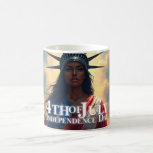 Lady Liberty Reimagined - Ein neues Gesicht der Fr Verwandlungstasse