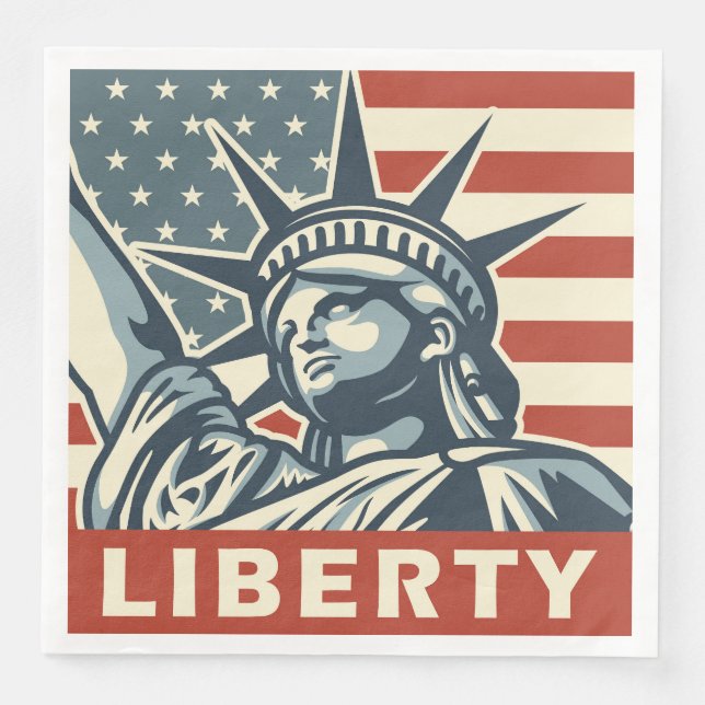 Lady Liberty Serviette (Vorderseite)