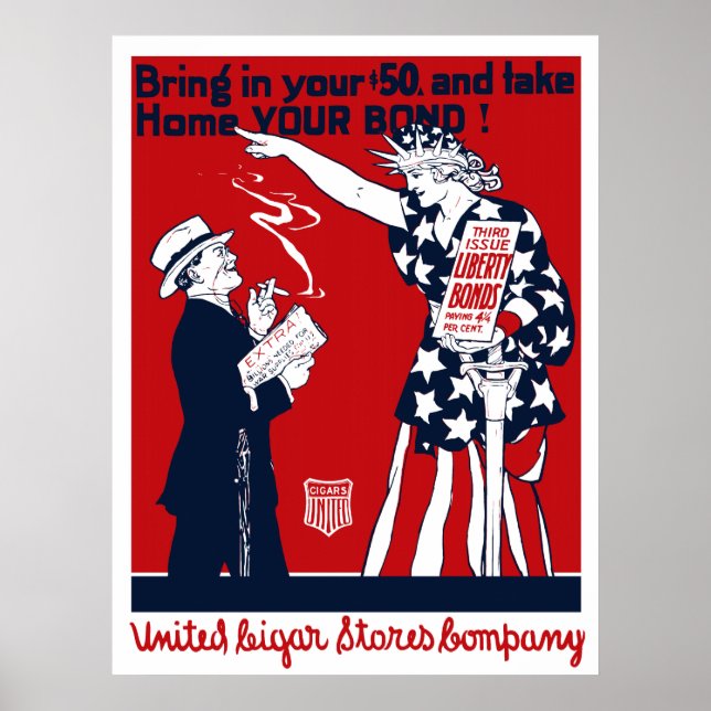 Lady Liberty War Bonds Poster (Vorne)