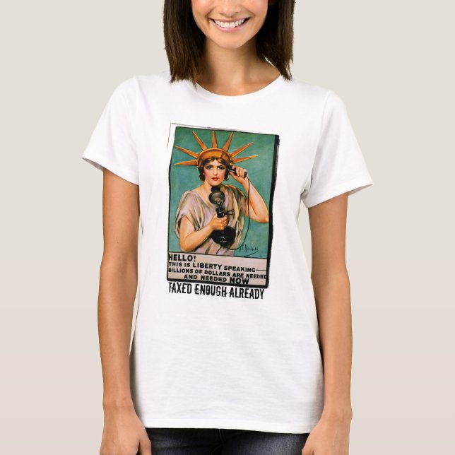 Lady Liberty - wir brauchen jetzt Millionen T-Shirt (Vorderseite)
