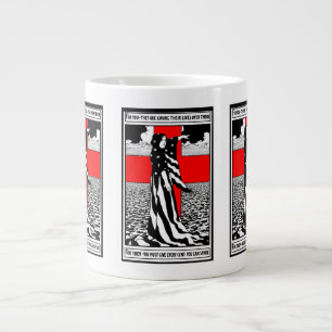 Lady Liberty WWI US Patriotic Poster 1918 Jumbo-Tasse