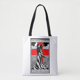 Lady Liberty WWI US Patriotic Poster 1918 Tasche