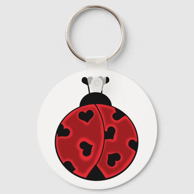 Lady Liebe Bug Schlüsselanhänger (Vorderseite)