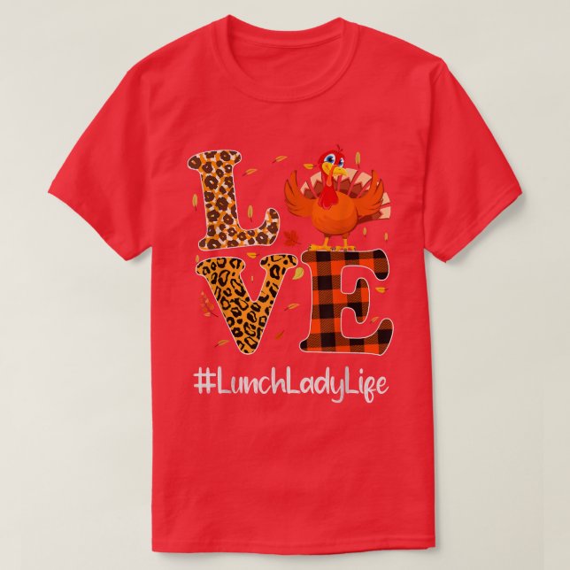 Lady Life Liebe Erntedank Leopard Türkei A T-Shirt (Design vorne)