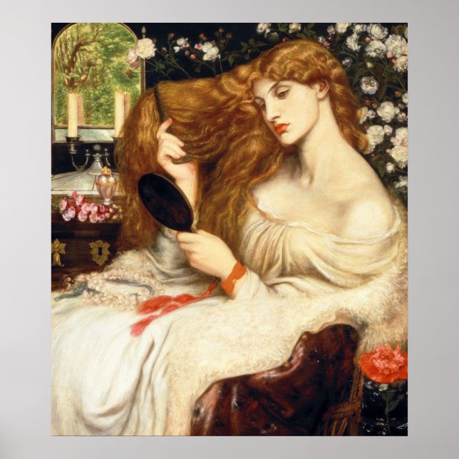 Lady Lilith (Atemberaubende Schönheit mit langem R Poster (Vorne)