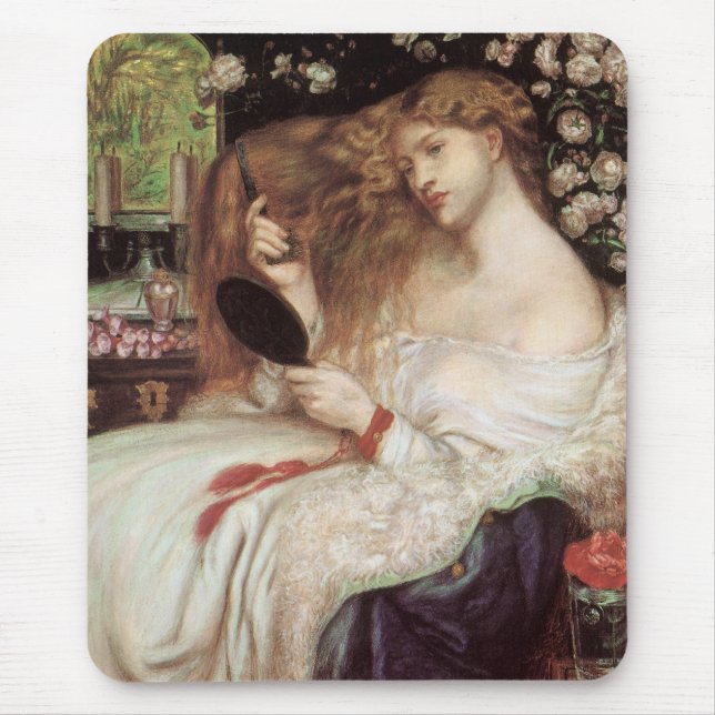 Lady Lilith von Rossetti, Vintager Viktorianischer Mousepad (Vorne)