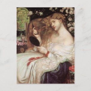 Lady Lilith von Rossetti, Vintager Viktorianischer Postkarte
