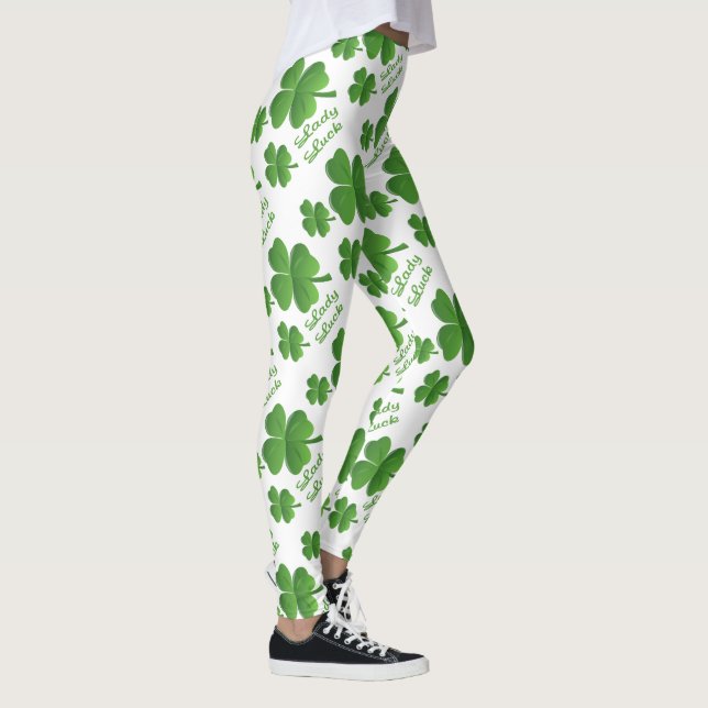 Lady Luck Clover St. Patrick's Day Leggings (Rechts)