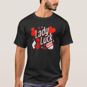 Lady Luck Rockabilly 50er Kasinospiele Karten Spie T-Shirt
