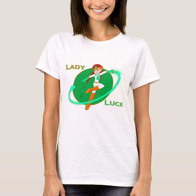 Lady Luck Superhero Shirt (Frauen) (Vorderseite)