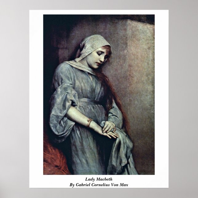 Lady Macbeth von Gabriel Cornelius Von Max Poster (Vorne)