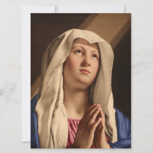Lady Madonna Praying (Jungfrau Mary) (Christliche  Karte