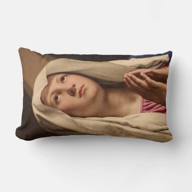 Lady Madonna Praying (Jungfrau Mary) (Christliche  Lendenkissen (Vorderseite)