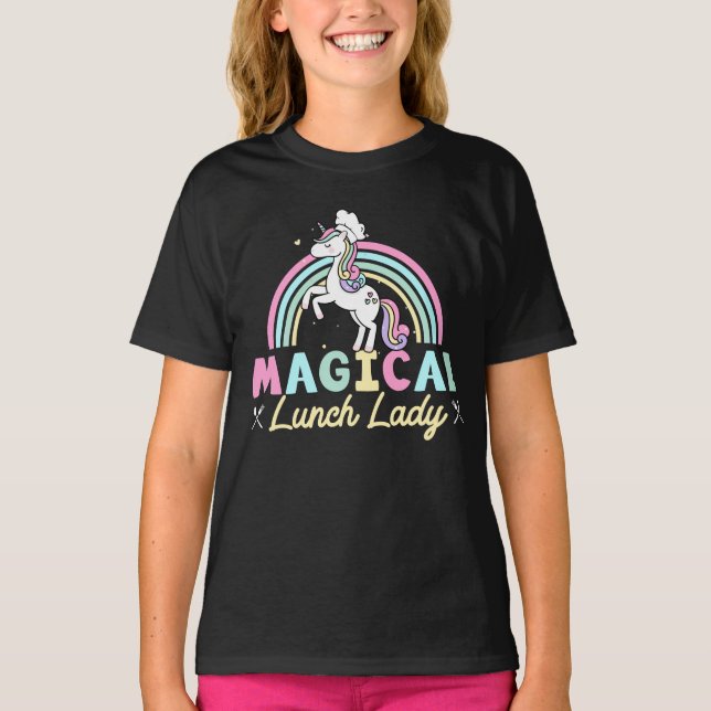 Lady Magical Lunch Lady Lunch Lady T-Shirt (Vorderseite)