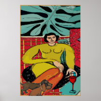 Lady Matisse, Dachshunds and Red Wine